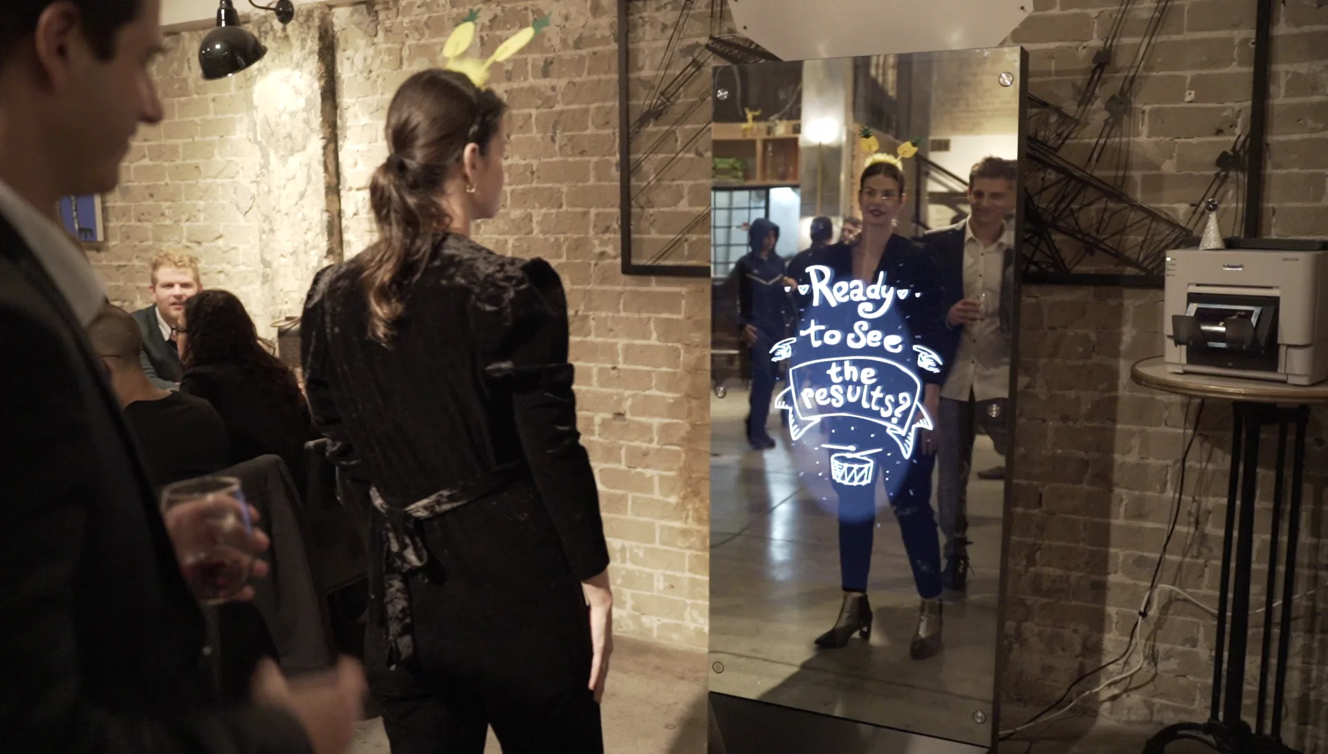 The Mirror X booth in a venue